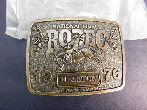 1976 nfr hesston - hesston, buckle